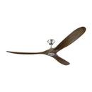 25.85W 3-Blade Ceiling Fan with 70 in. Blade Span in Brushed Steel