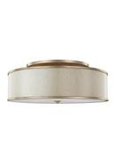 75W 5-Light Medium E-26 Incandescent Semi-Flush Mount Ceiling Fixture in Sunset Gold