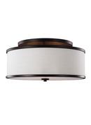 75W 3-Light Medium E-26 Incandescent Semi-Flush Mount Ceiling Fixture in Oil Rubbed Bronze