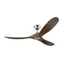 Visual Comfort & Co. Fan Brushed Steel 27W 3-Blade Ceiling Fan with 60 in. Blade Span 