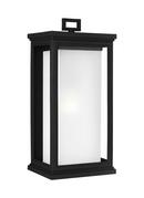 8-1/2 x 18-1/4 in. 75W 1-Light Medium E-26 Incandescent Outdoor Wall Sconce in Textured Black