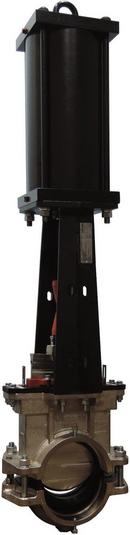 Victaulic Grooved 150 psi Ductile Iron Knife Gate Valve with Pneumatic Actuator 