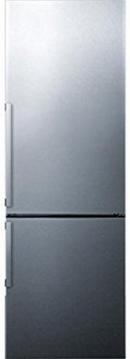 23-1/4 in. 11.35 cu. ft. Bottom Mount Freezer and Counter Depth Refrigerator in Stainless Steel/Platinum
