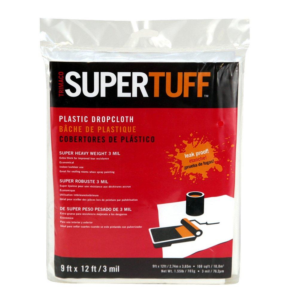 Trimaco Clear Plastic Drop Cloth and Plastic Drop Cloth in Clear 