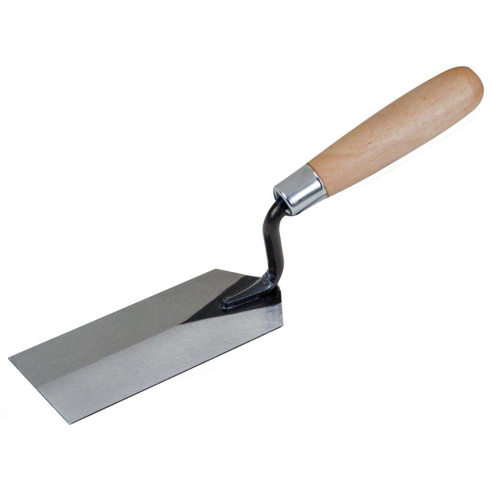 Kraft Tool Company 2 x 5 in. Construction High Craft Margin Trowel with Wood Handle 