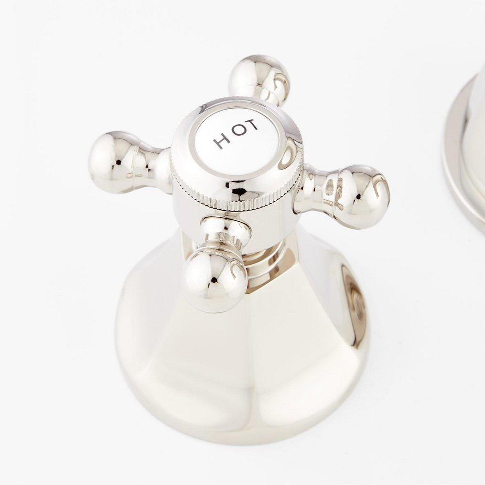 Signature Hardware Polished Nickel Two Handle Bathroom Sink Faucet 