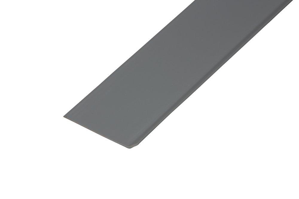 Roppe Corporation Dark Grey 4 ft. x 4 in. Vinyl Laminate Dryback Wall Cove Base (Case of 16) 