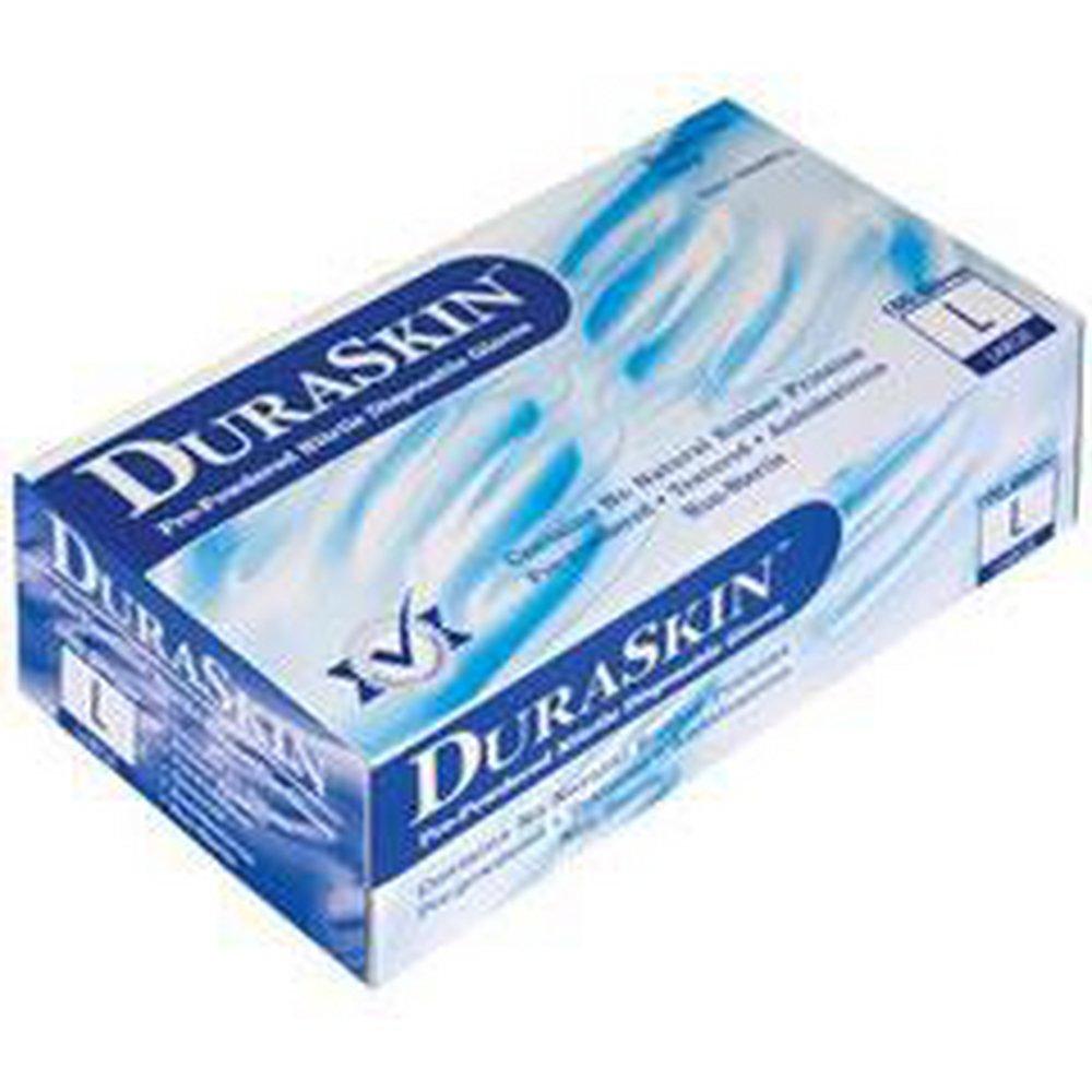 Liberty Glove & Safety Blue 5 mil Powder Coated Rubber Industrial Disposable Gloves in Blue (Box of 100) 