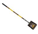 Seymour Midwest Yellow Square Point Shovel with Fiberglass Cushion Grip Handle 