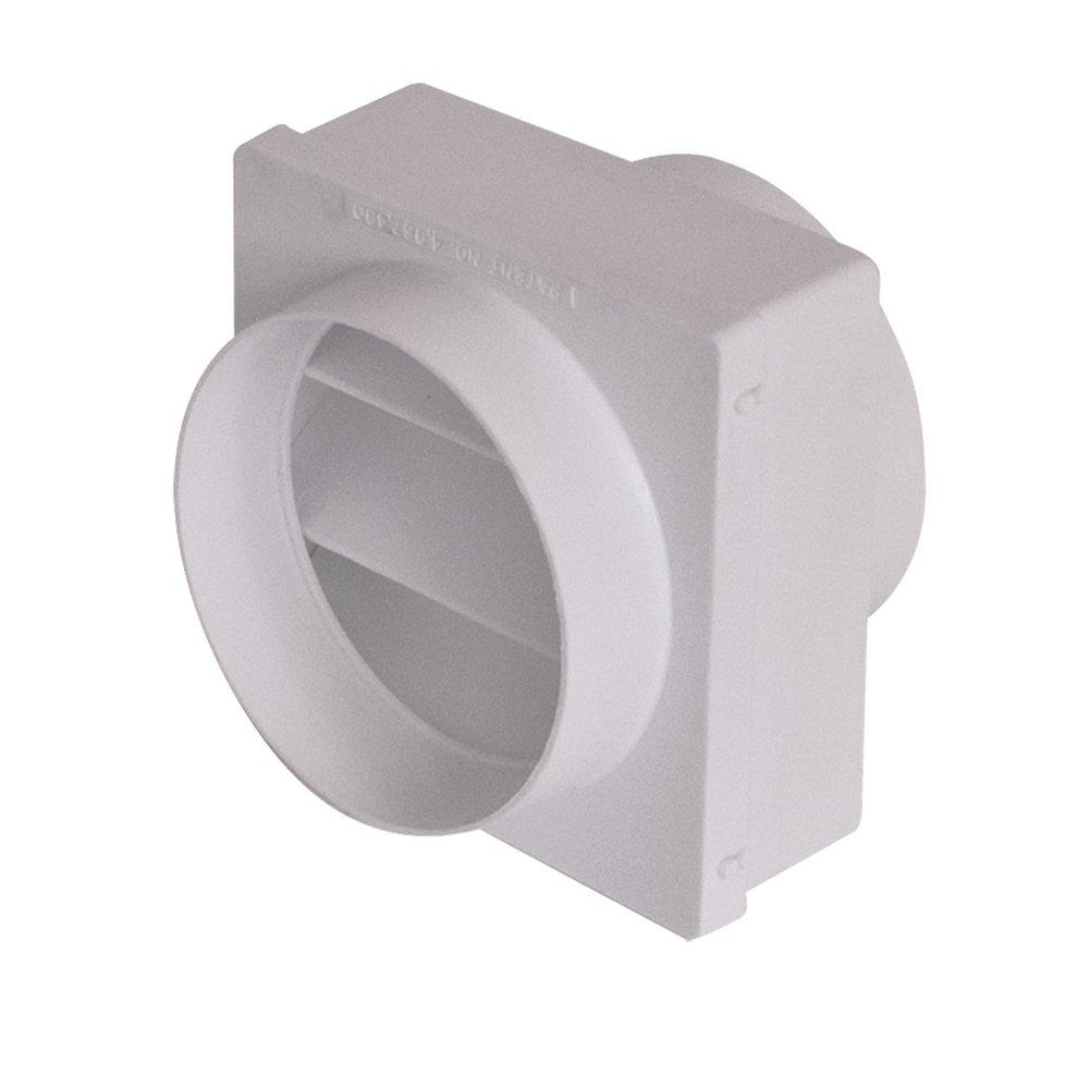 EZ-FLO White 5 x 5 in. Plastic Cold Draft Blocker 