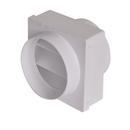 EZ-FLO White 5 x 5 in. Plastic Cold Draft Blocker 