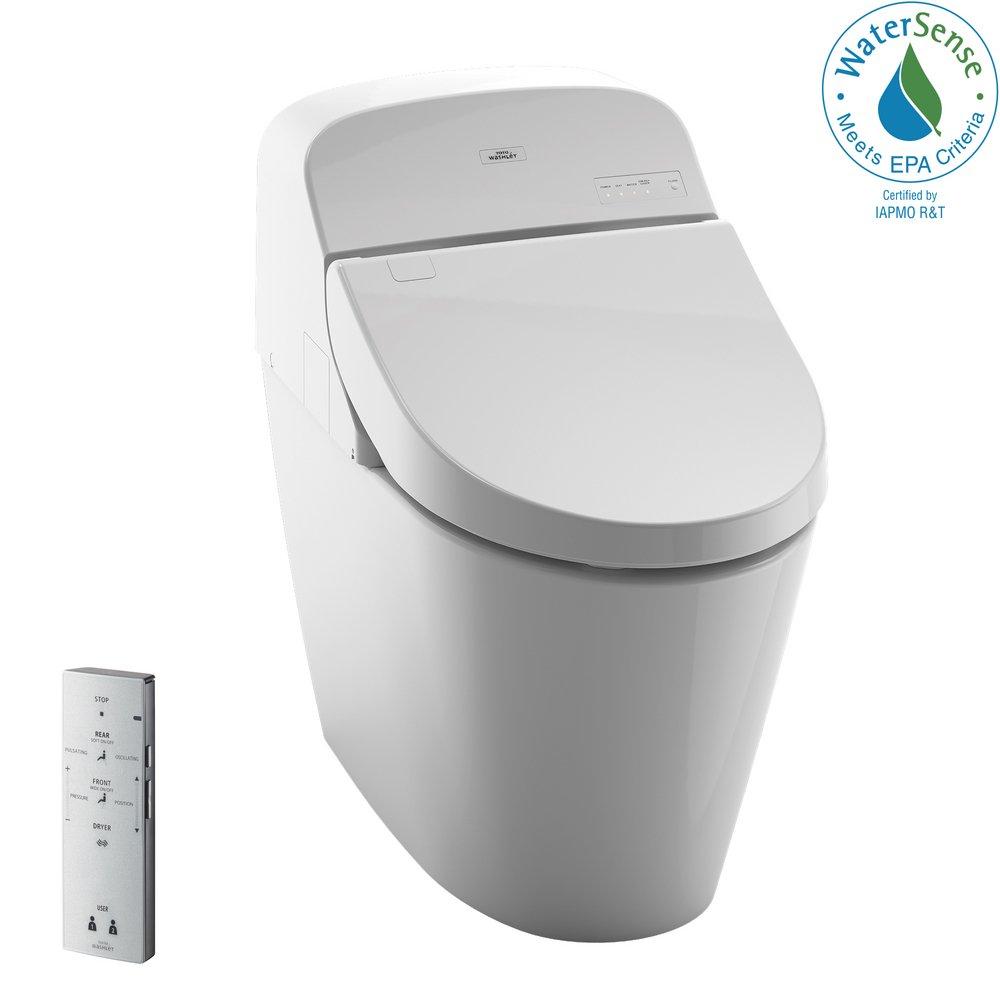TOTO Cotton 1.28 gpf Elongated One Piece Toilet 