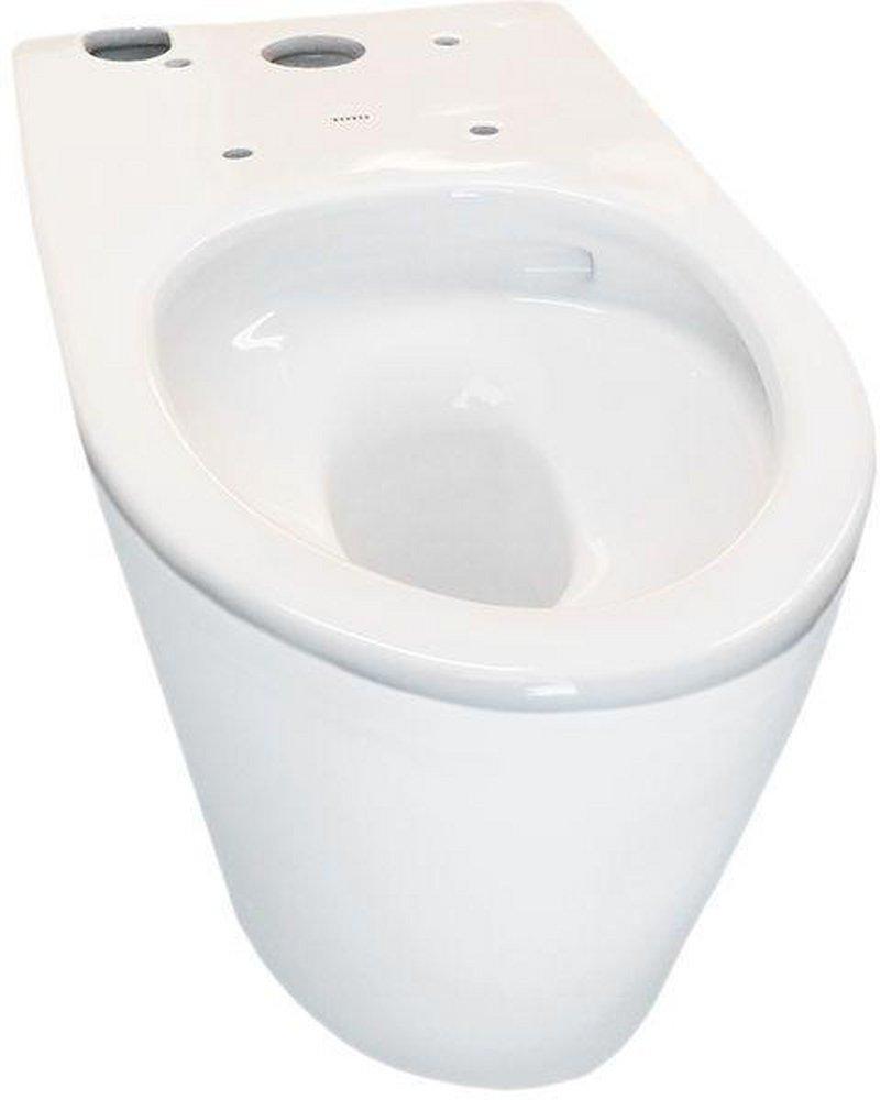 TOTO Cotton 1.28 gpf Elongated Floor Mount Two Piece Toilet Bowl 