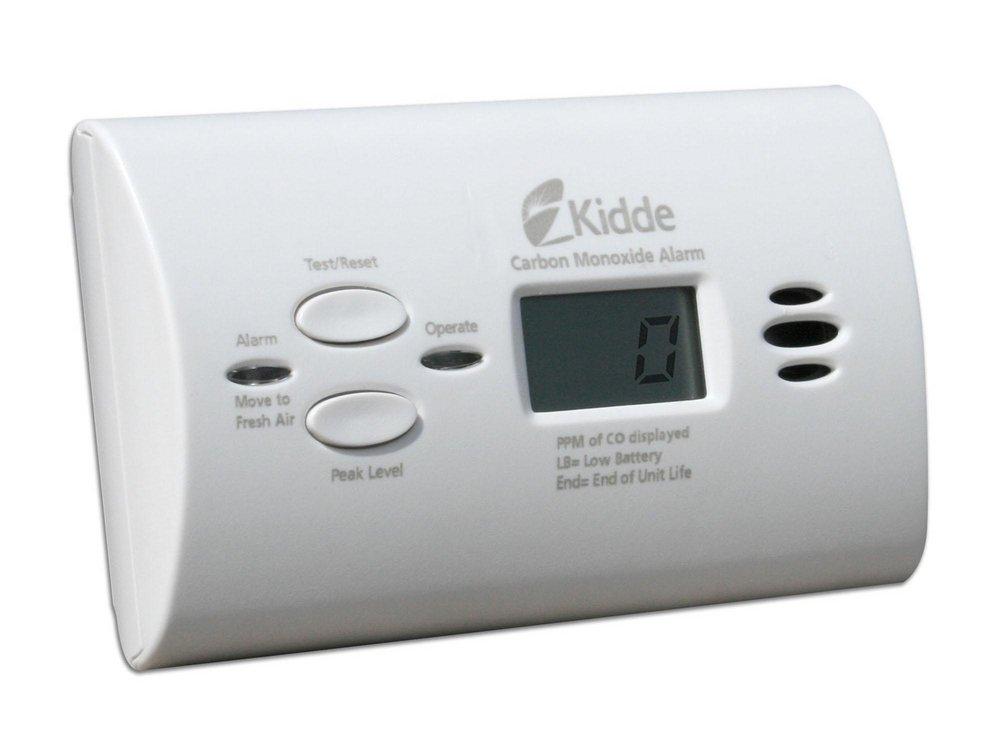 Kidde White Battery Alarm with Digital Display 