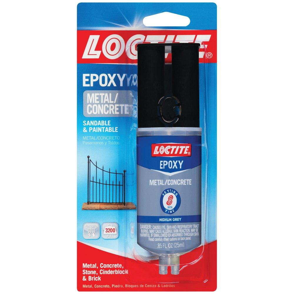 LOCTITE&reg; Off White Metal and Concrete Epoxy Syringe 