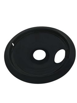 6 in. Drip Pan Bowl, Black, 6-Pack