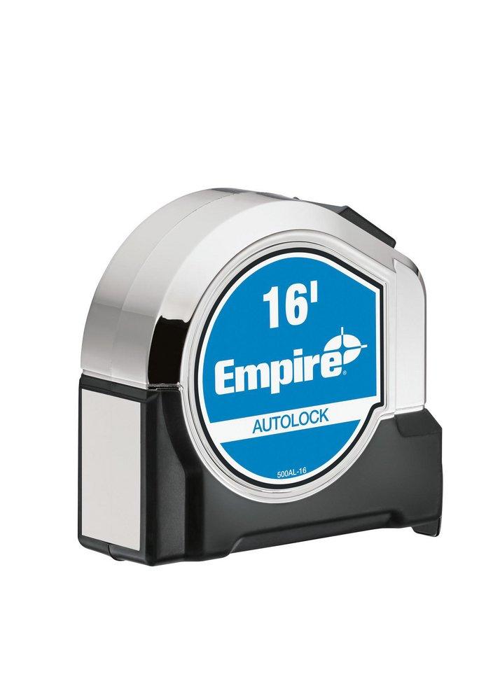 Empire Level Polished Chrome Auto Lock Tape Measure in Polished Chrome 