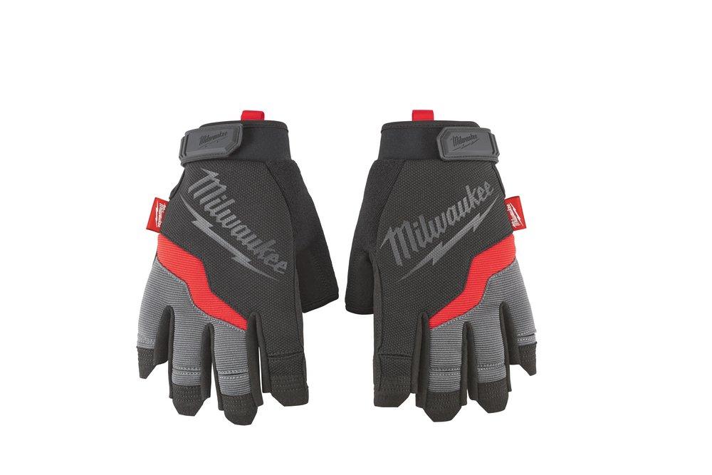 Milwaukee&reg; Silver FINGERLESS WORK GLOVES L 
