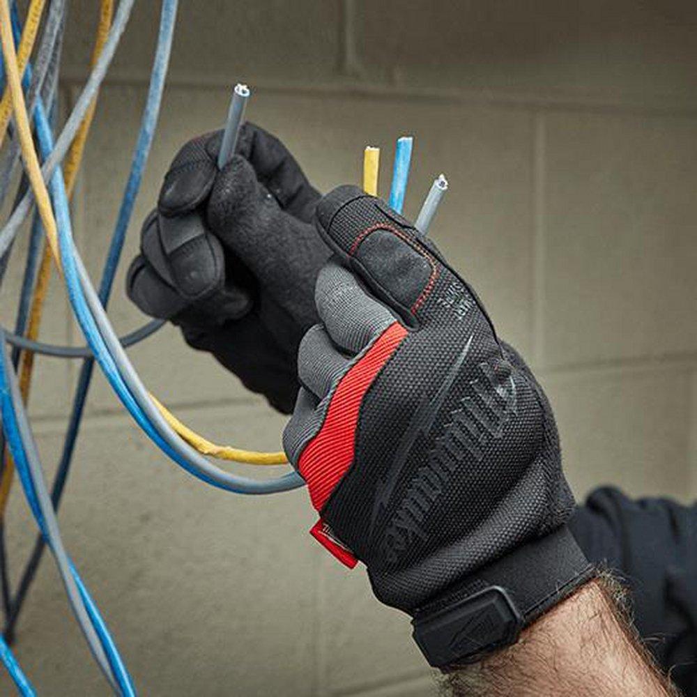 Milwaukee&reg; Black Work Glove in Black with Red 