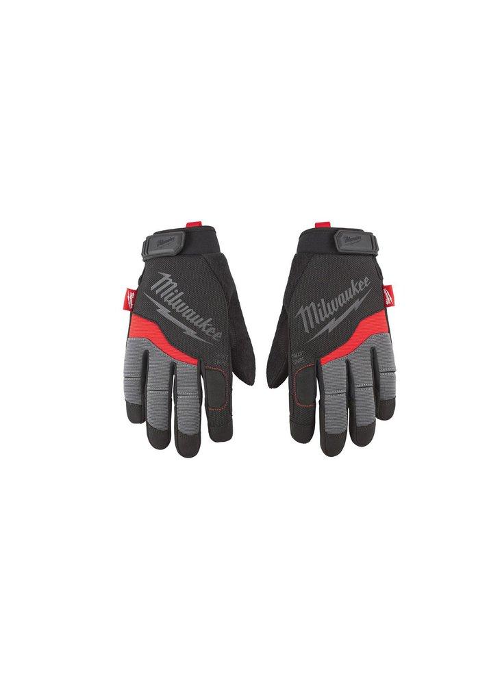 Milwaukee&reg; Red Synthetic Leather Work Glove in Red and Black 