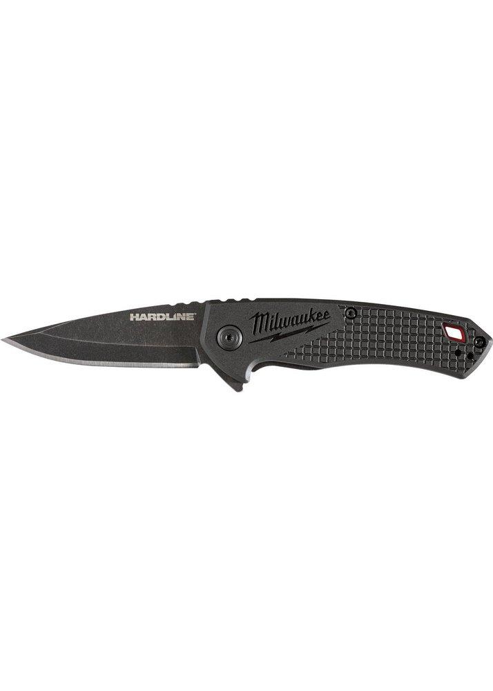 Milwaukee&reg; Black Oxide 2.5 HARDLINE SMOOTH BLADE POCKET KNIFE 