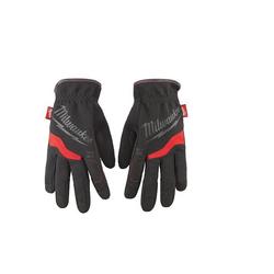 Size M Synthetic Leather Work Glove in Red and Black