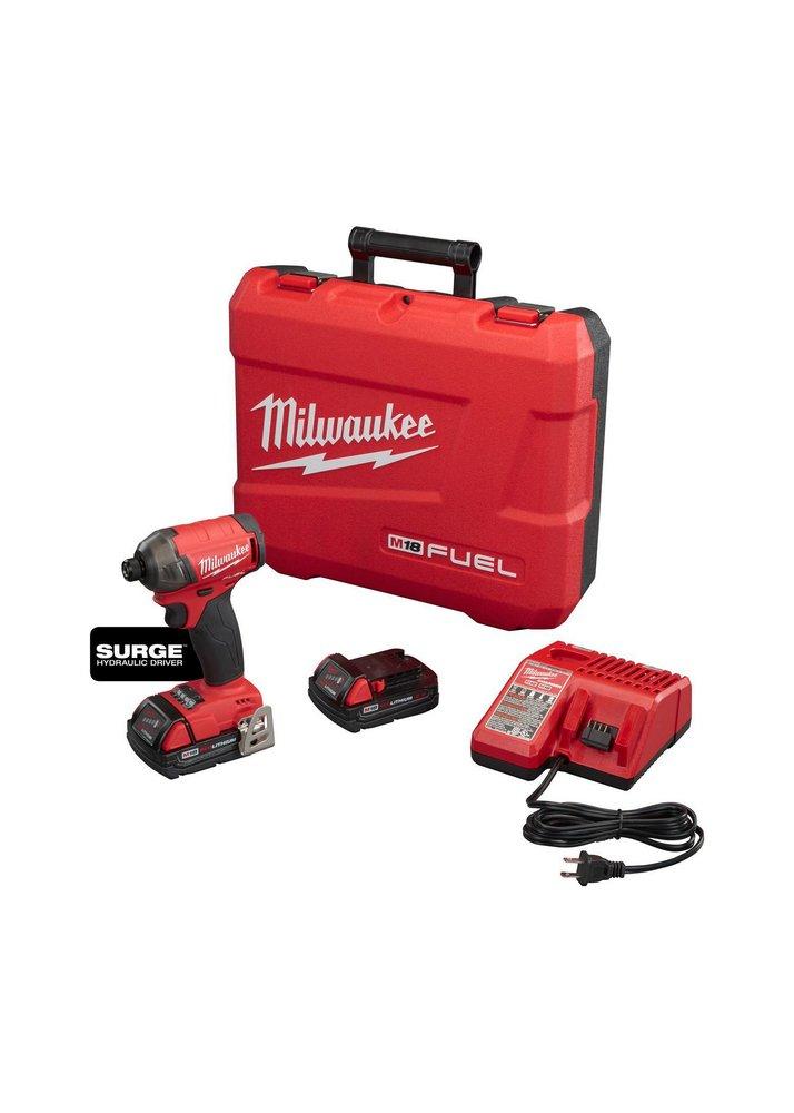 Milwaukee&reg; Red M18 FUEL SURGE 1/4 HEX HYDRAULIC DRIVER KIT 