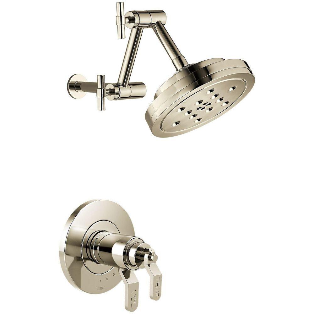 Brizo Polished Nickel Single Handle Multi Function Shower Faucet (Trim Only) 
