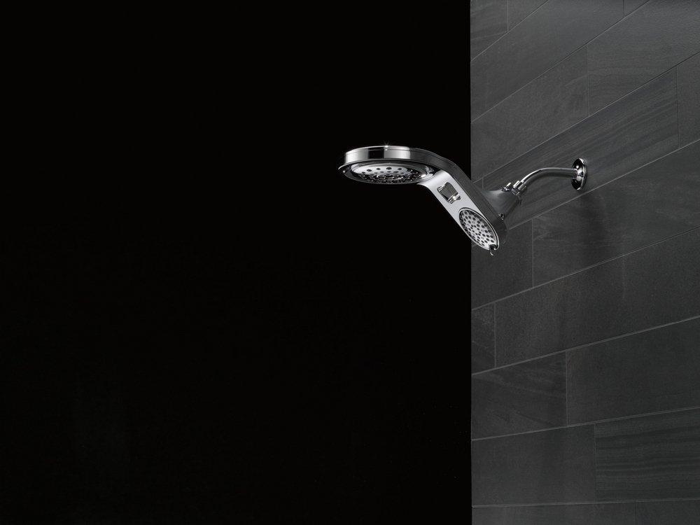 Delta Faucet Chrome Multi Function Full Body, Full Spray w/ Massage, Massaging, Pause and Shampoo Rinsing Showerhead 