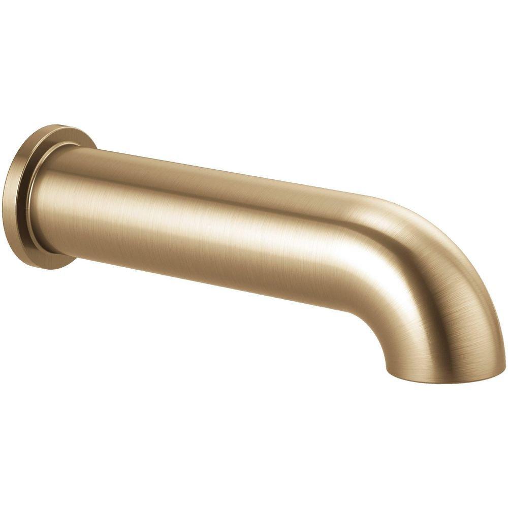 Brizo Luxe Gold 1/2 x 2-5/16 x 8-1/2 in. IPS Brass Tub Spout 