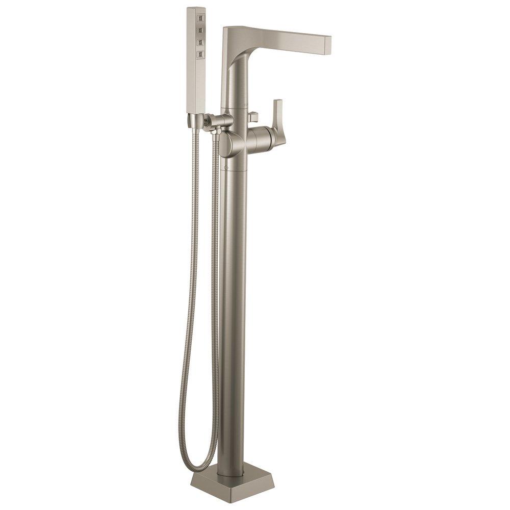 Delta Faucet Stainless Single Lever Handle Floor Mount Filler Trim Only 