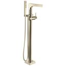 Delta Faucet Polished Nickel Single Lever Handle Floor Mount Filler Trim Only 