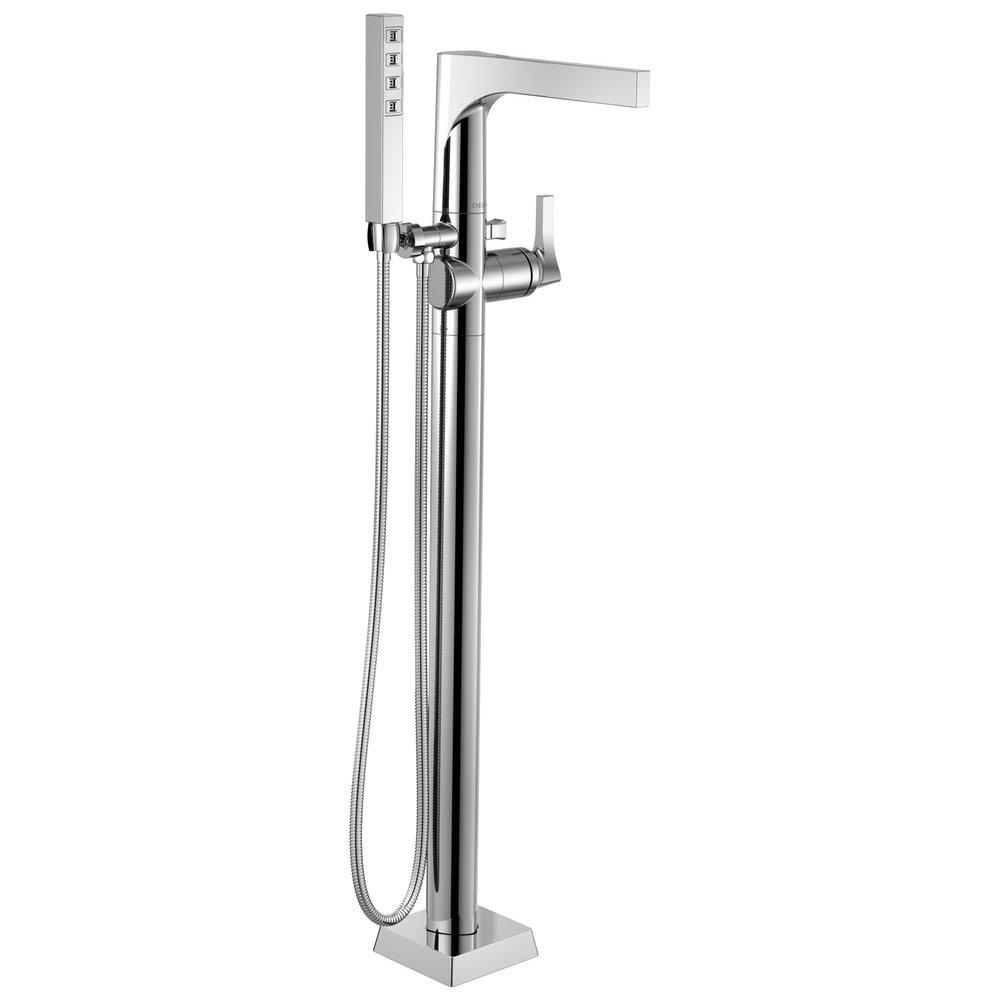 Delta Faucet Chrome Single Lever Handle Floor Mount Filler Trim Only 