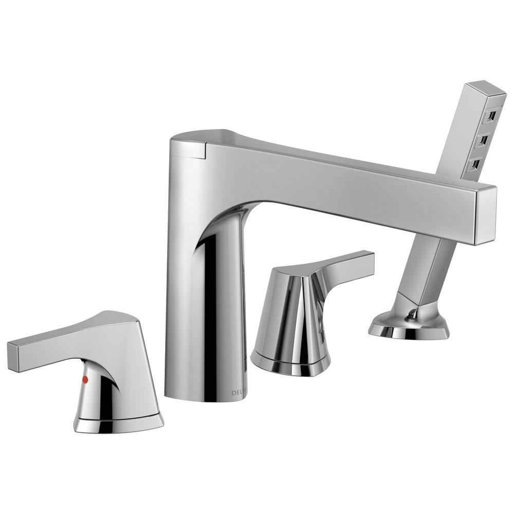 Delta Faucet Chrome Two Handle Roman Tub Faucet Trim Only 