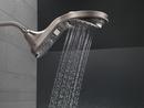 Delta Faucet Brilliance Stainless Multi Function Full Body, Full Spray w/ Massage, Massaging, Pause and Shampoo Rinsing Showerhead 