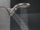 Delta Faucet Brilliance Stainless Multi Function Full Body, Full Spray w/ Massage, Massaging, Pause and Shampoo Rinsing Showerhead 