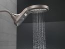 Delta Faucet Brilliance Stainless Multi Function Full Body, Full Spray w/ Massage, Massaging, Pause and Shampoo Rinsing Showerhead 
