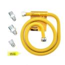 1/2 x 3/8 in. MIP x FIP 48 in. Gas Appliance Connector in Yellow