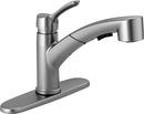 Delta Faucet Arctic Stainless Single Handle Pull Out Kitchen Faucet 