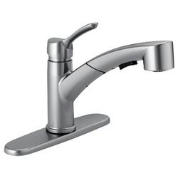 Single Handle Pull Out Kitchen Faucet in Arctic Stainless