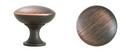 1-1/4 in. Mushroom Cabinet Knob in Oil Rubbed Bronze 5 Pack