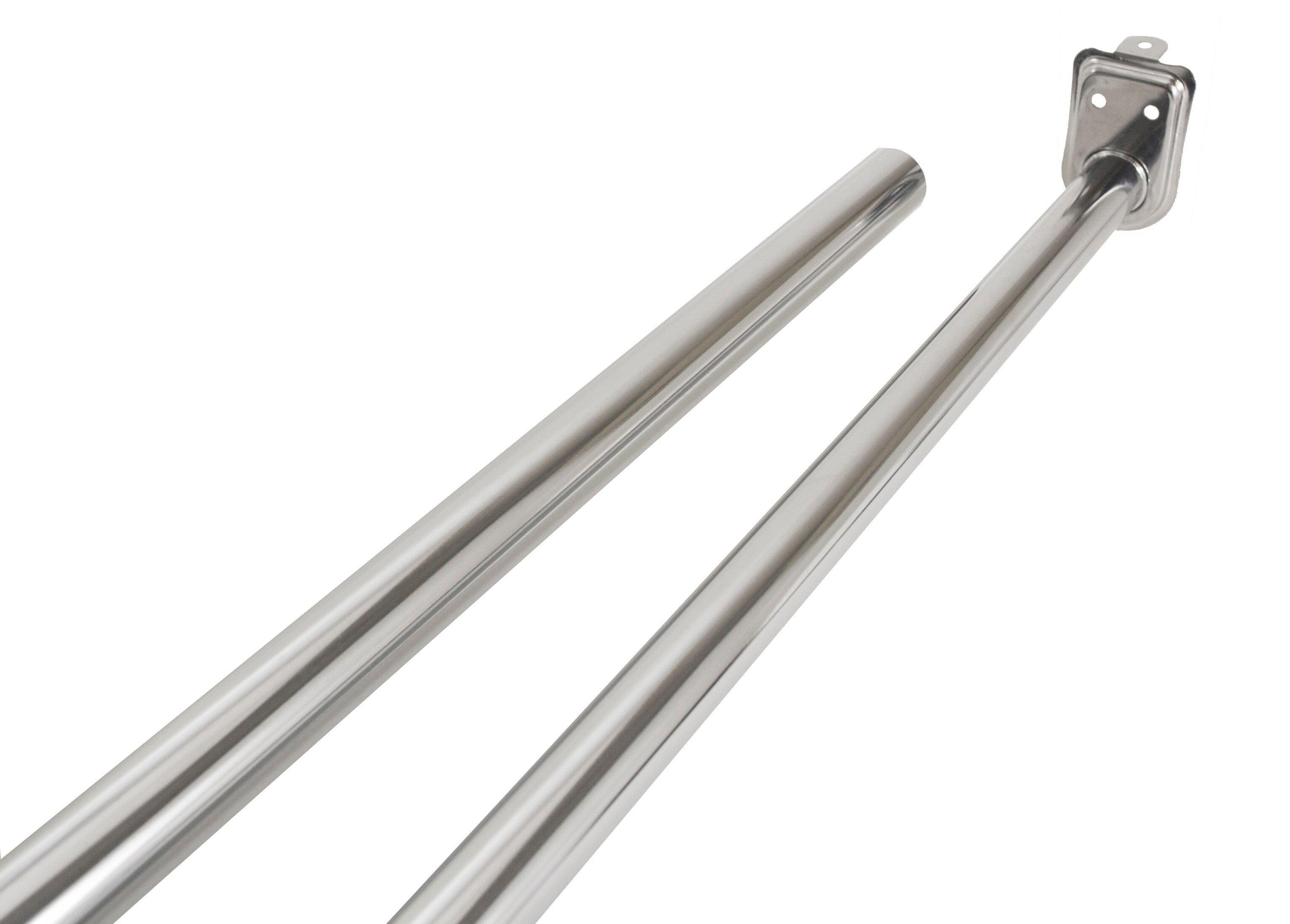 Design House Polished Chrome Zinc Plated Adjustable Closet Rod in Polished Chrome 