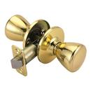 2-Way Adjustable Passage Door Knob in Polished Brass