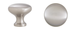Pack of (25) 1-1/4 in. Mushroom Traditional Cabinet Knobs in Satin Nickel