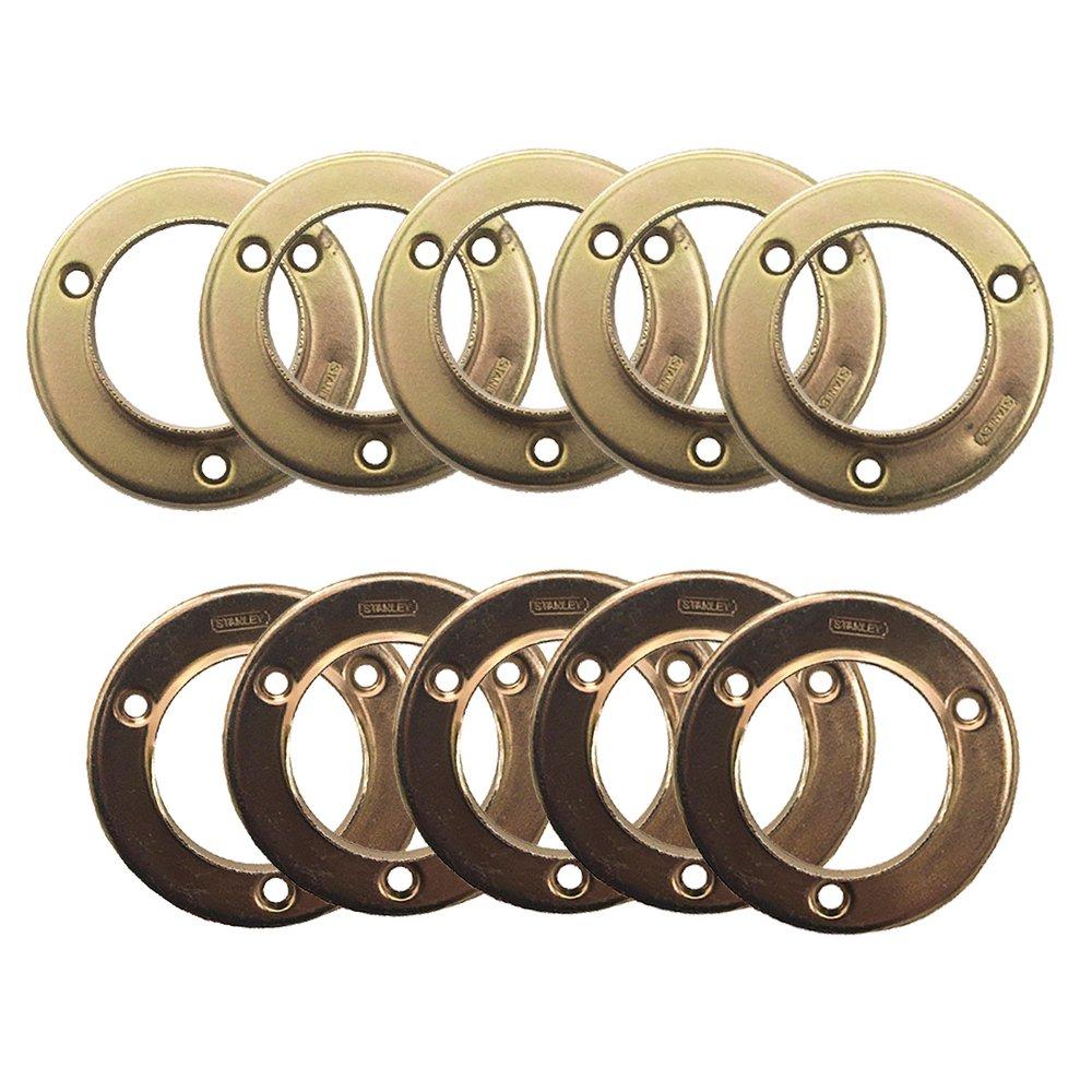 Design House Brass Plated Closet Pole Hanger Bracket 5 Pack 