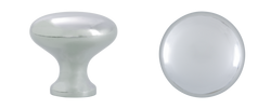 1-1/4 in. Mushroom Cabinet Knob in Polished Chrome 5 Pack