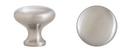 1-1/4 in. Mushroom Cabinet Knob in Satin Nickel 5 Pack