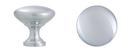 1-1/4 in. Mushroom Cabinet Knob in Satin Chrome 5 Pack