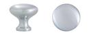 Design House Satin Chrome 1-1/4 in. Mushroom Cabinet Knob 25 Pack 
