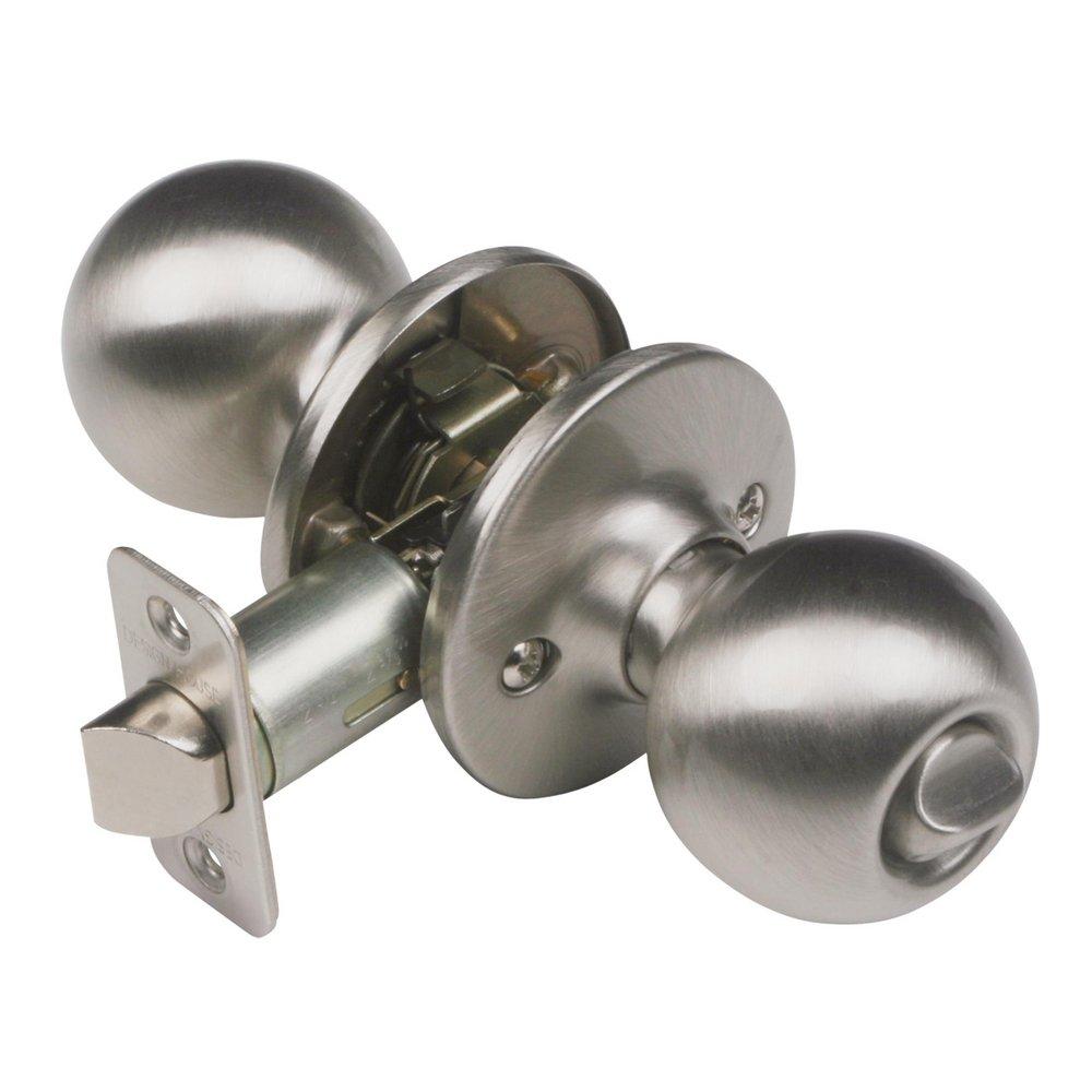 Design House Satin Nickel Ball Bed and Bath Knob 